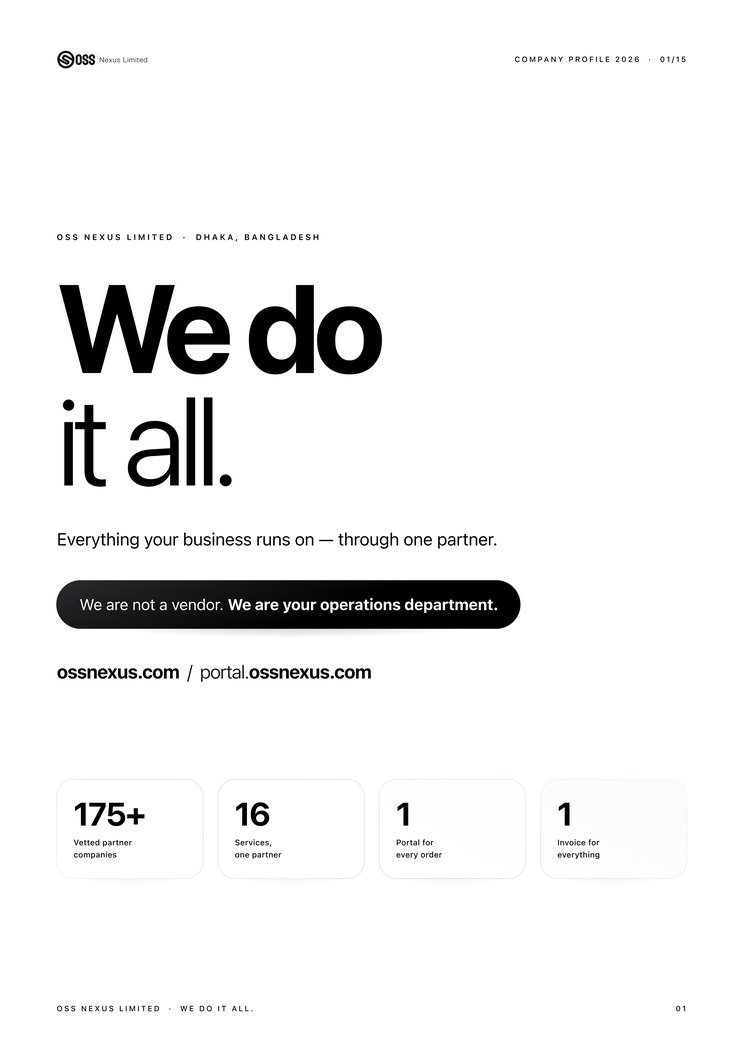 Company profile cover